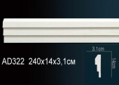Молдинг гладкий AD322