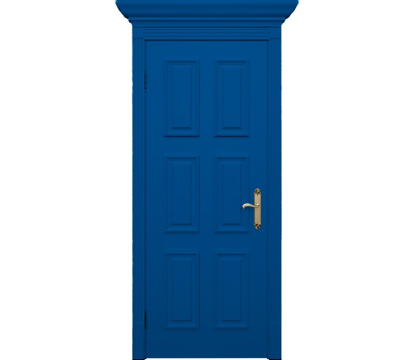 Дверь межкомнатная глухая Венеция ДГ9 синяя