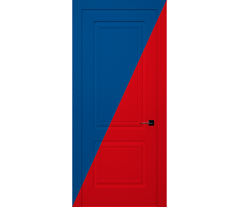 Дверь межкомнатная глухая Милан ДГ2 красная