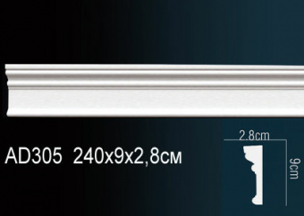Молдинг гладкий AD305F