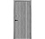 Влагостойкая дверь экошпон EtaDoor глухая одностворчатая Санторини серый
