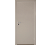 Влагостойкая дверь ПВХ EtaDoor глухая бежевая одностворчатая с ПВХ кромкой