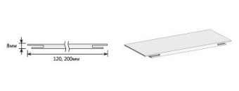 Добор "Т" 2070*200*8 White Dreamline ( Классика )